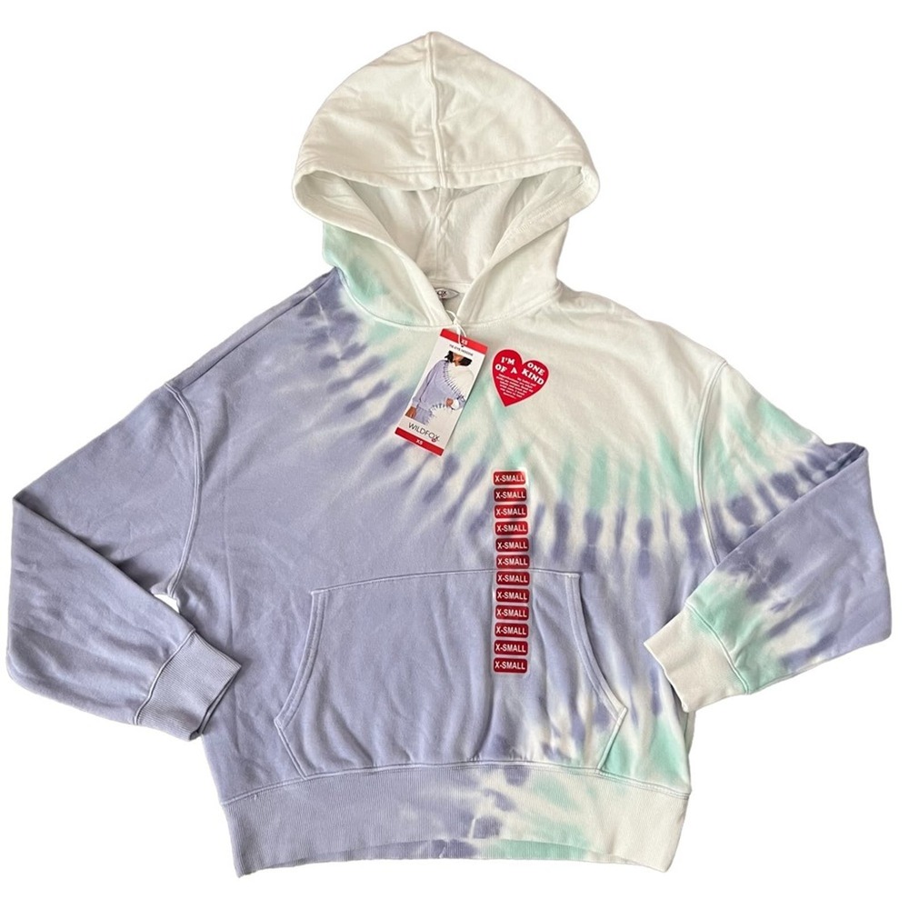 Wildfox Womens Tie Dye Hoodie Peri Shibori